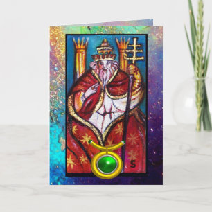 TAURUS, POPE HIEROPHANT TAROT ZODIAC GEBURTSTAG KARTE