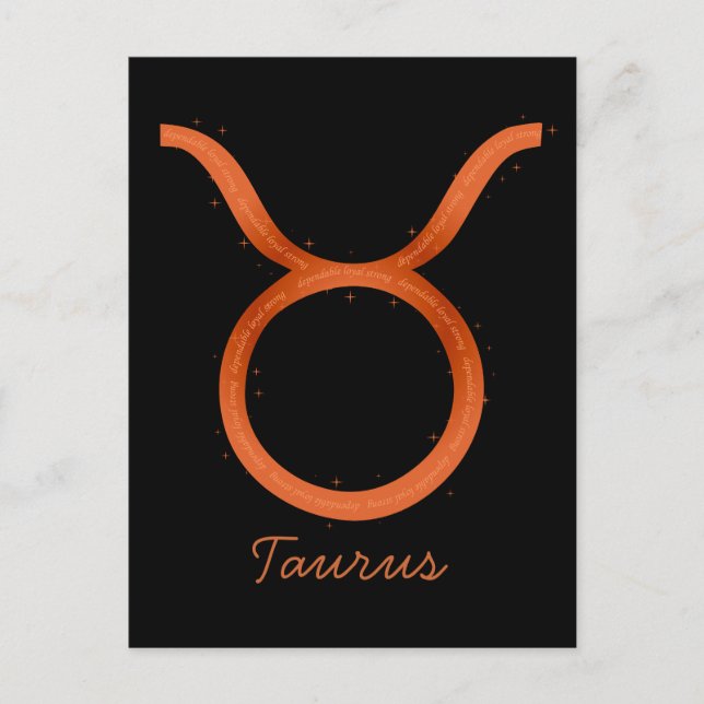 Taurus Postcard Postkarte (Vorderseite)