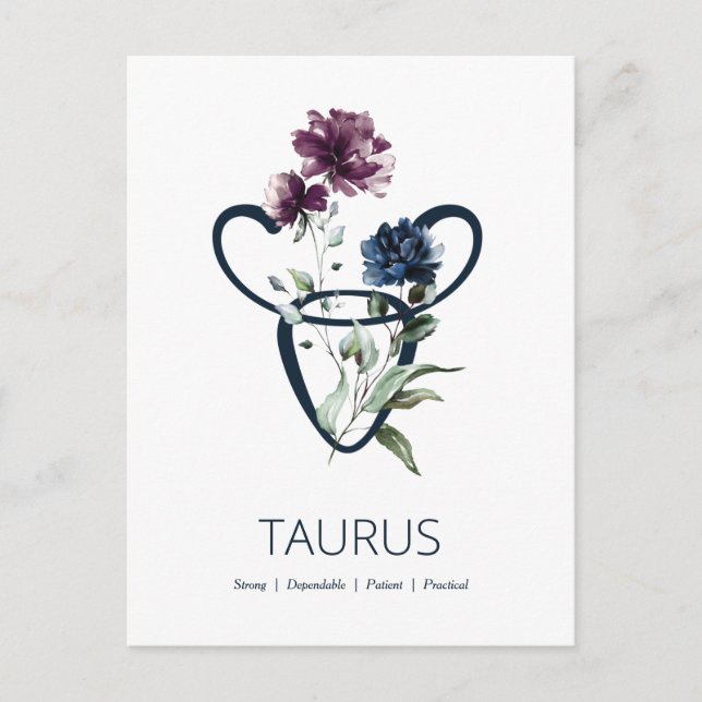 Taurus Postkarte (Vorderseite)