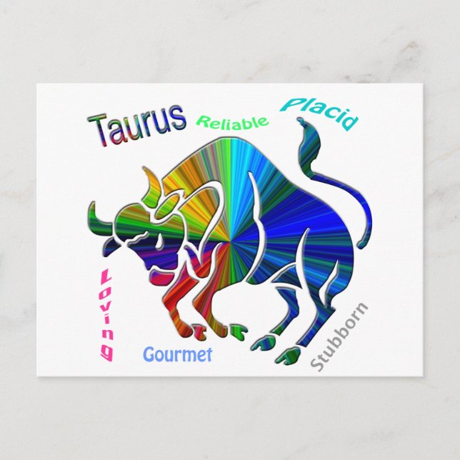 Taurus Postkarte (Vorderseite)