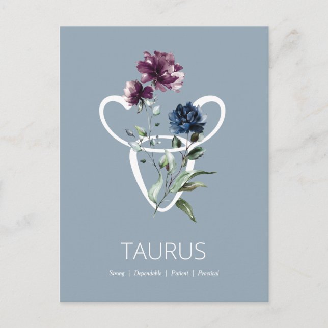 Taurus Postkarte (Vorderseite)