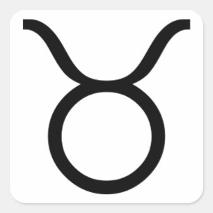 Taurus Quadratischer Aufkleber