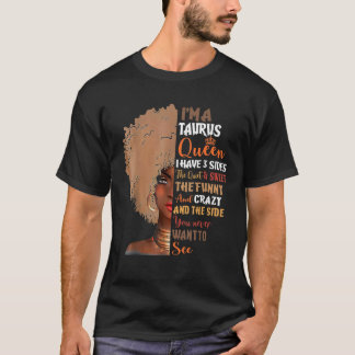 Taurus Queens Geboren im April Mai Zodiac Afrikani T-Shirt