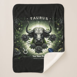 Taurus "Rooted in Strength" Sherpa Blanket Sherpadecke