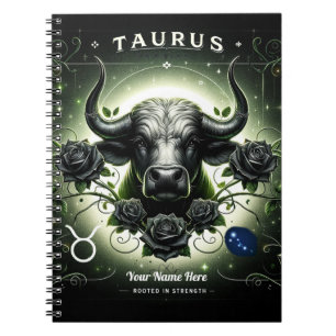 Taurus "Rooted in Strength" SpiralNotebook Notizblock