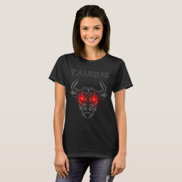Taurus rot-mit Augen T-Shirt