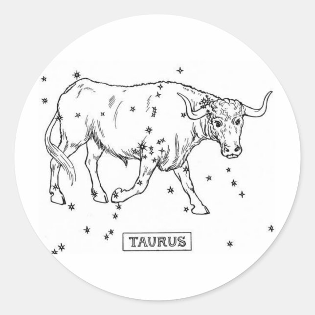 Taurus Runder Aufkleber (Vorderseite)