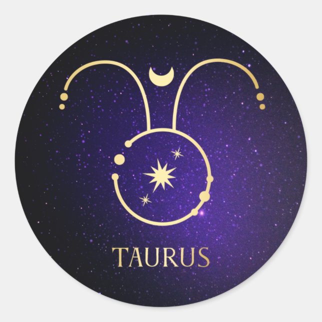 Taurus Runder Aufkleber (Vorderseite)