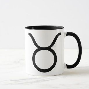 Taurus schwarz tasse