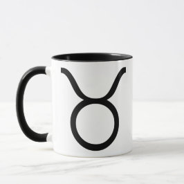 Taurus schwarz tasse