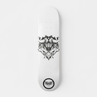 Taurus Schwarz-Weiß-Kunst zeichnend Tiere Skateboard