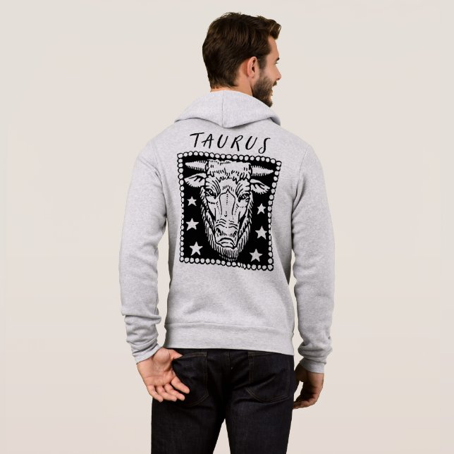 Taurus Season Zodiac-Zeichen-Horoskop-Logo Hoodie (Schwarz voll)