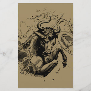 Taurus Signature Constellation Hevelius ca. 1690 Briefpapier