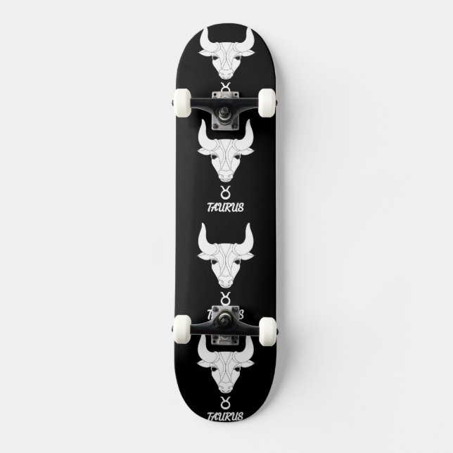 Taurus-Silhouette Skateboard (Vorderseite)