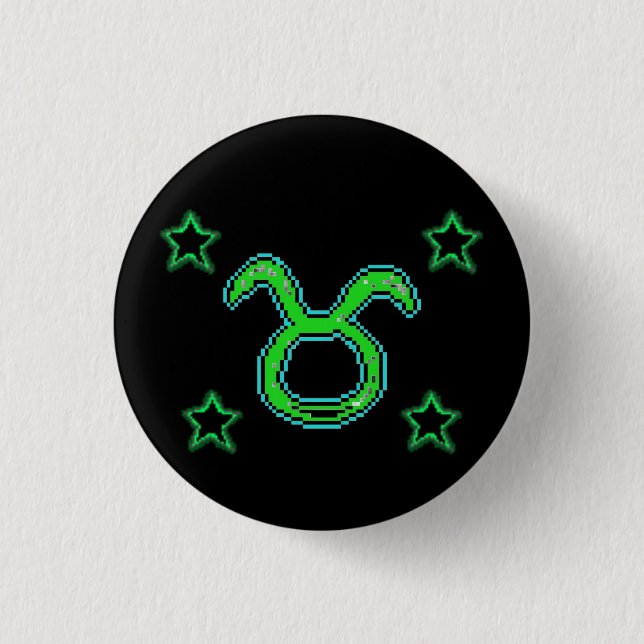 TAURUS Stars Button (Vorderseite)