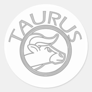Taurus the Bull Runder Aufkleber