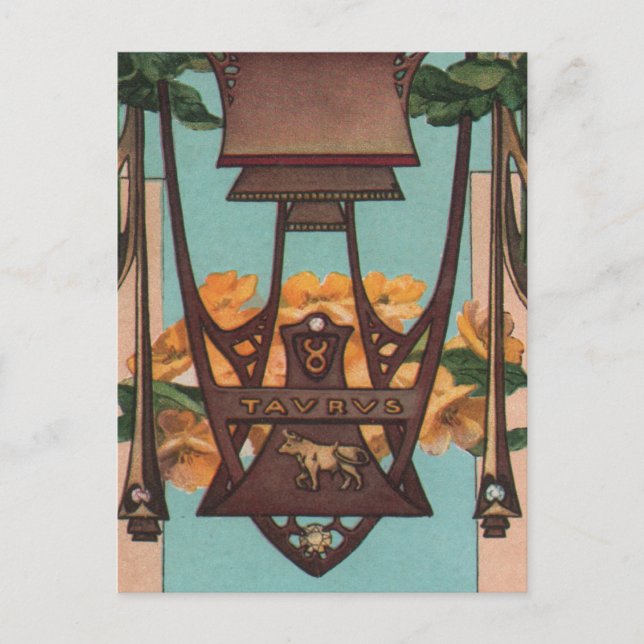 Taurus the Bull - Zodiac Postkarte (Vorderseite)