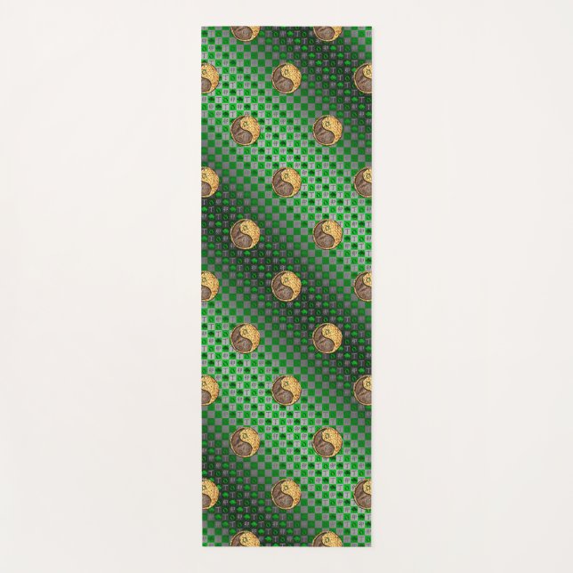 Taurus und Feuerwerkaninchen Yogamatte (Vorderseite)