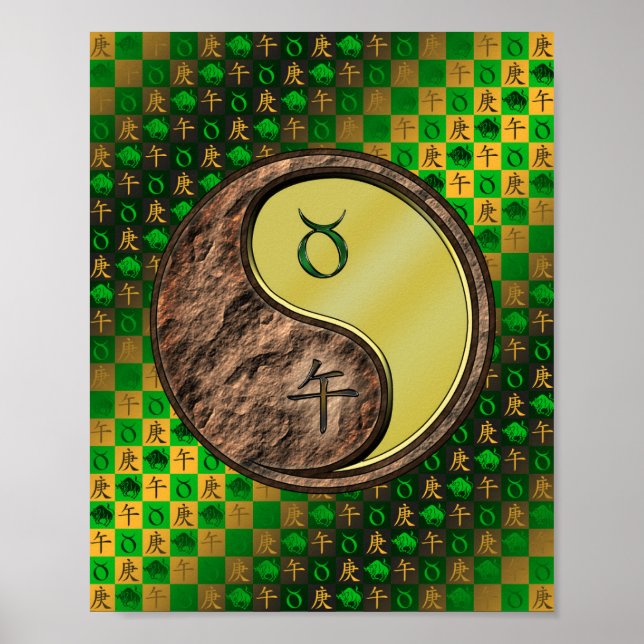 Taurus und Metallpferd Poster (Vorne)