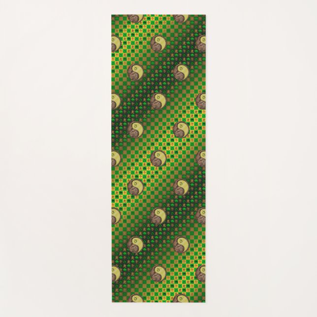 Taurus und Metallpferd Yogamatte (Vorderseite)