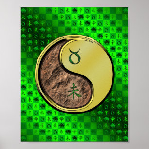 Taurus und Metallziege Poster