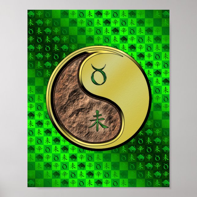 Taurus und Metallziege Poster (Vorne)