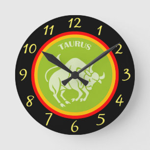 Taurus Wall Clock Runde Wanduhr