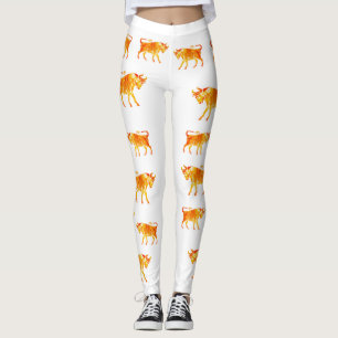 Taurus Wassercolor Zeichen Leggings