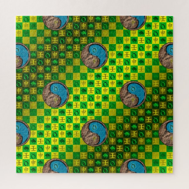 Taurus & Water Monkey Puzzle (Vertikal)