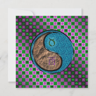 Taurus & Water Rooster Karte