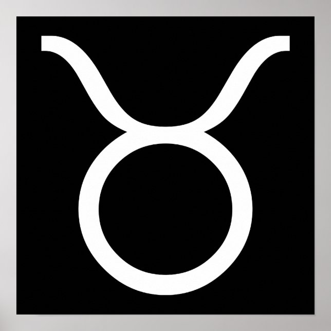 Taurus weiß poster (Vorne)