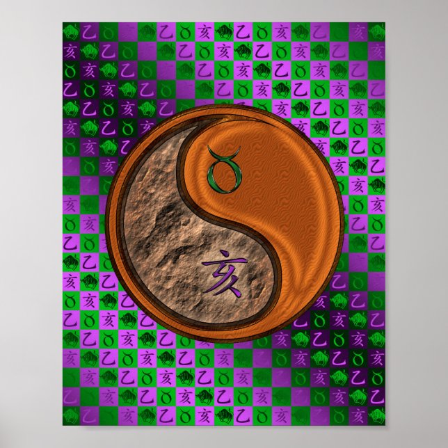 Taurus & Wood Boar Poster (Vorne)