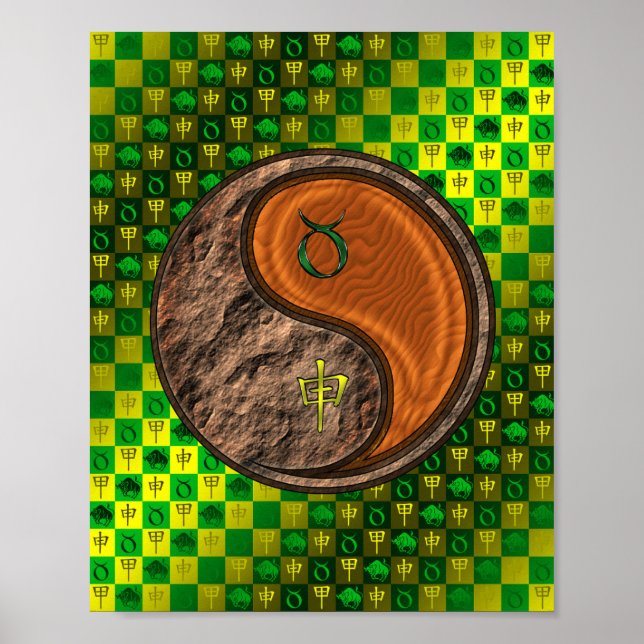 Taurus & Wood Monkey Poster (Vorne)