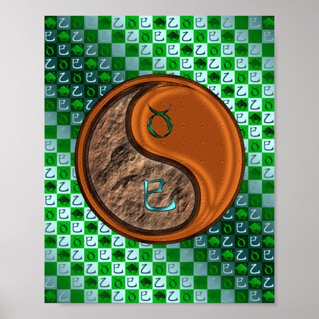 Taurus & Wood Snake Poster (Vorne)