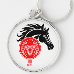 Taurus x Custom Year of the Horse 2026 Schlüsselanhänger