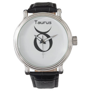 Taurus Zeichen der Zodiac Mens Uhren. Armbanduhr