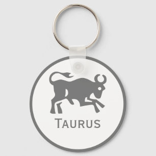 Taurus Zeichen des Zodiac Designs Schlüsselanhänger