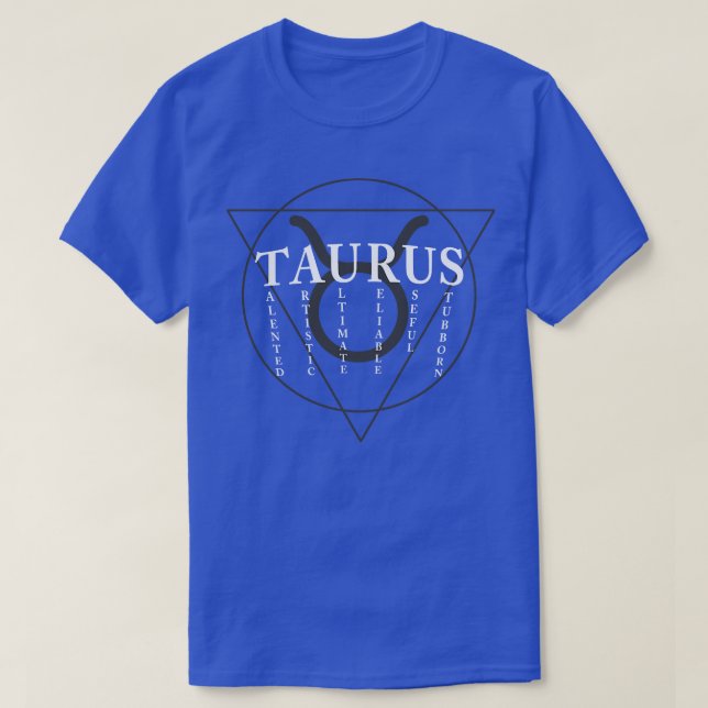 Taurus-Zeichen T-Shirt (Design vorne)