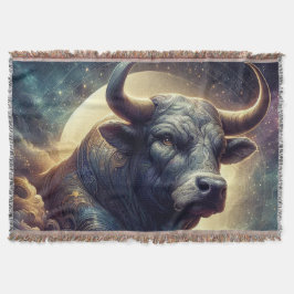 Taurus Zodiac Art - Majestic Bull Decke