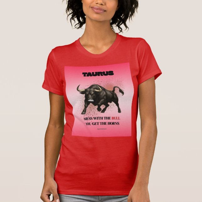 Taurus Zodiac Astrologie T - Shirt (Vorderseite)