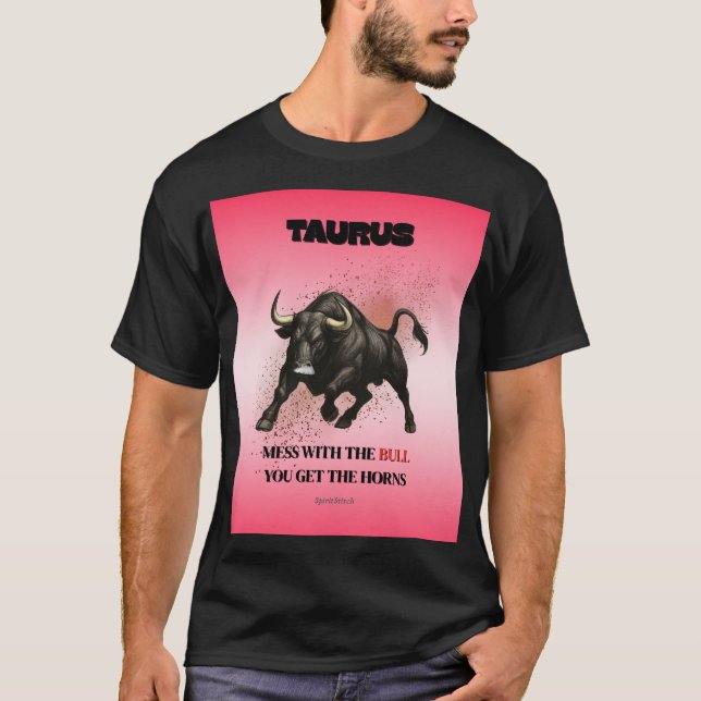 Taurus Zodiac Astrologie T - Shirt der Männer (Vorderseite)