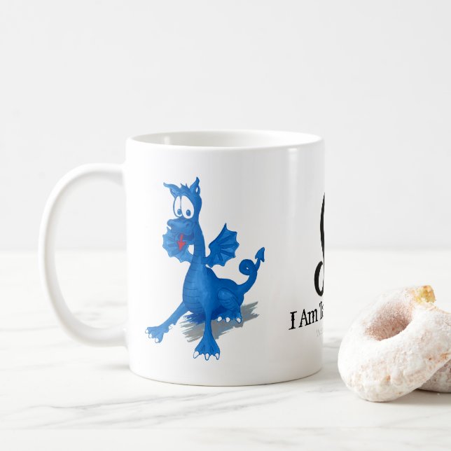 Taurus Zodiac Astrology Blue Dragon Rahu Kaffeetasse (Mit Donut)