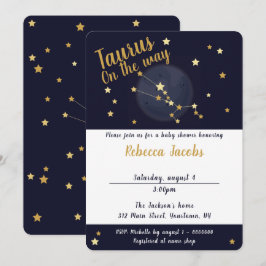 Taurus zodiac Baby Shower Einladung