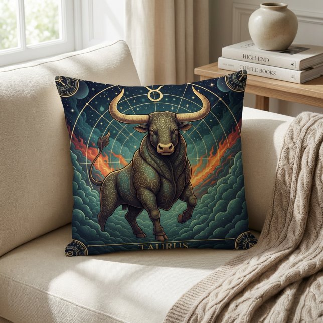 Taurus Zodiac Celestial Kissen (Von Creator hochgeladen)