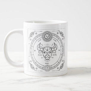 Taurus Zodiac Custom Geburtstag Jumbo-Tasse