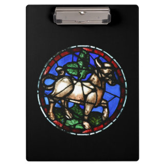 Taurus Zodiac Glass Notre-Dame de Paris Cb Klemmbrett
