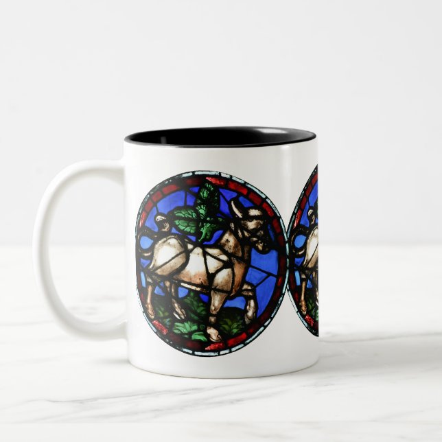 Taurus Zodiac Glass Notre-Dame de Paris Mg Zweifarbige Tasse (Links)