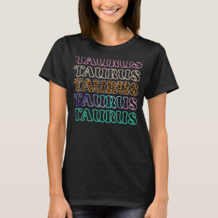 Taurus Zodiac Horoscope Leopard May Geburtstag T-Shirt