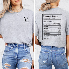 TAURUS Zodiac Horoscope Star-Symbol T-Shirt