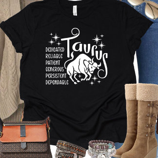 Taurus Zodiac Horoskop Persönliche Merkmale T-Shirt